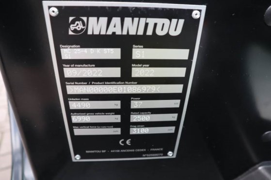 Manitou MC25-4 Valid Inspection, *Guarantee, Diesel, 4x4 D MC25-4 Valid Inspection, *Guarantee, Diesel, 4x4 D 2022 2 Rough...