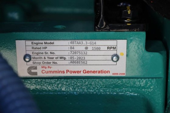 Cummins C55D5EQ Declaration of Conformity, Diesel, 55kVA, C55D5EQ Declaration of Conformity, Diesel, 55kVA, 2025 2 Generat...