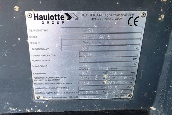 Haulotte Star 6 Electric, Non Marking Tyres, 5.8m Working H Haulotte Star 6 Electric, Non Marking Tyres, 5.8m Working H 20...