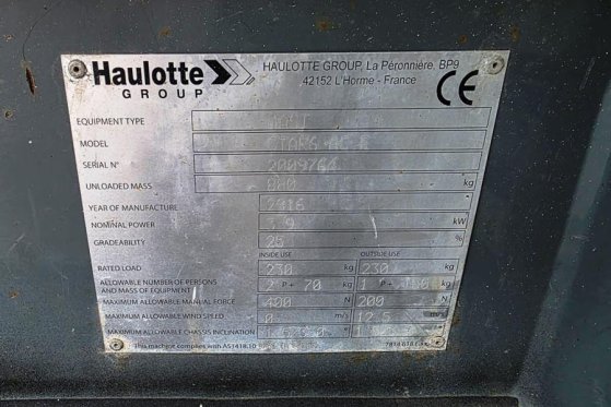 Haulotte Star 6 Electric, Non Marking Tyres, 5.8m Working H Haulotte Star 6 Electric, Non Marking Tyres, 5.8m Working H 20...