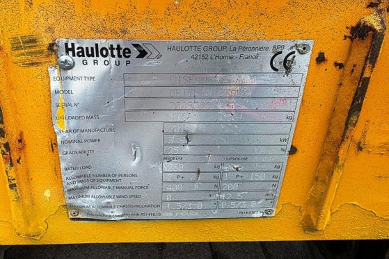 Haulotte Optimum 8 Electric, 7.77m Working Height, 230kg Ca Haulotte Optimum 8 Electric, 7.77m Working Height, 230kg Ca 20...