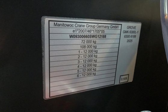 Grove GMK6300L-1 Available For Rent, Dutch Registration, GMK6300L-1 Available For Rent, Dutch Registration, 2025 2 Mobile ...