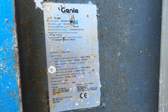 Genie GS3246 Electric, Batteries(12-2024), Working Heigh GS3246 Electric, Batteries(12-2024), Working Heigh 2008 2 Scissor...