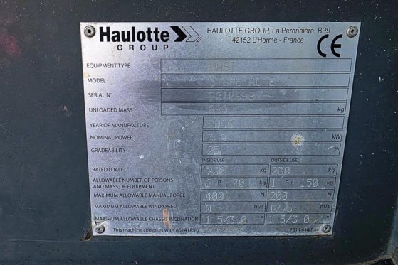 Haulotte Star 6 Electric, Batteries (2024), Non Marking Tyr Haulotte Star 6 Electric, Batteries (2024), Non Marking Tyr 20...