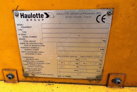 Haulotte STAR 10 Electric, 10m Working Height, 3m Reach, 20 Haulotte STAR 10 Electric, 10m Working Height, 3m Reach, 20 20...