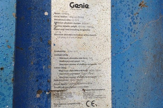 Genie GS2632 Electric, 10m Working Height, 227kg Capacit GS2632 Electric, 10m Working Height, 227kg Capacit 2013 2 Scissor...