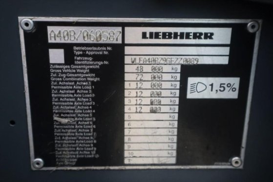 Liebherr LTM1070-4.2 Dutch Vehicle Registration, Valid Insp 683 2016 2 Mobile Cranes image 5