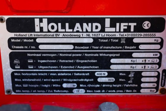 Holland Lift Ecostar HL-7810 Electric, 10m Working Height, 450k Holland lift Ecostar HL-7810 Electric, 10m Working Height,...
