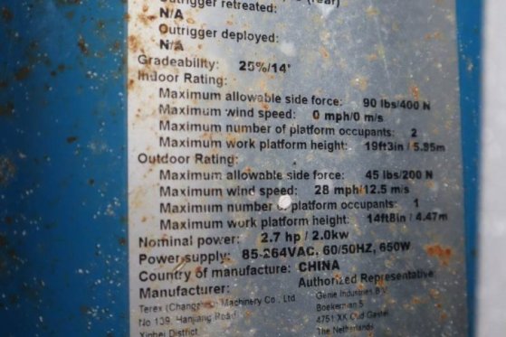 Genie GS1932 E-Drive Several In Stock, 8m Working Height 4842 2021 2 Scissor Lifts image 12