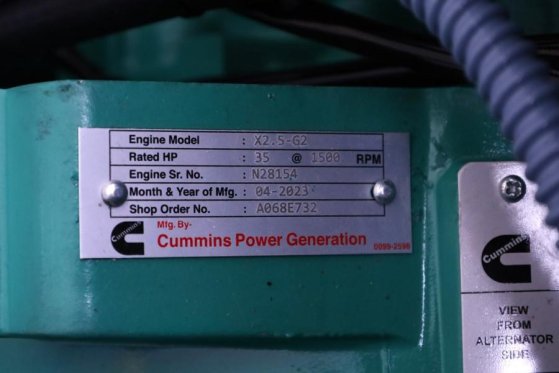 Cummins C22D5Q Declaration of Conformity, Diesel, 22kVA, A C22D5Q Declaration of Conformity, Diesel, 22kVA, A 2025 2 Gener...