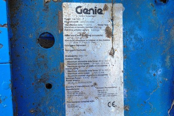 Genie GS1932 Electric, Working Height 7.8 m, 227kg Capac 4842 2010 2 Scissor Lifts image 5