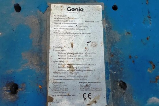 Genie GS3246 Electric, Working Height 11.75 m, 318kg Cap GS3246 Electric, Working Height 11.75 m, 318kg Cap 2015 2 Scissor...