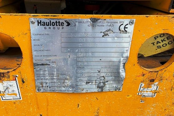 Haulotte Compact 8 Electric, Batteries 10-2024, 8.2m Workin Haulotte Compact 8 Electric, Batteries 10-2024, 8.2m Workin 20...