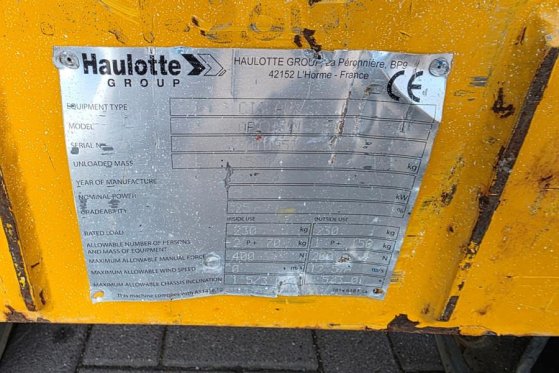 Haulotte Optimum 8 Electric, 7.77m Working Height, 230kg Ca Haulotte Optimum 8 Electric, 7.77m Working Height, 230kg Ca 20...