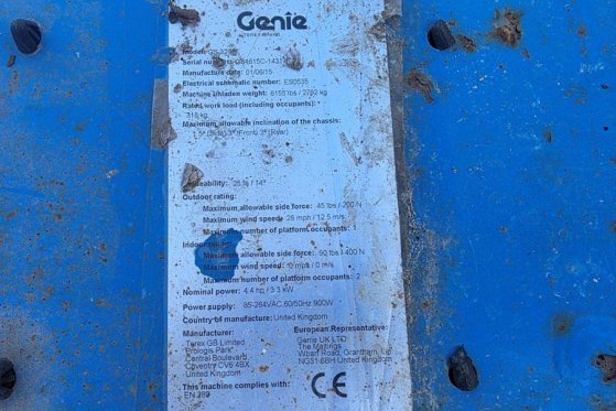 Genie GS3246 Electric, Working Height 11.75 m, 318kg Cap GS3246 Electric, Working Height 11.75 m, 318kg Cap 2015 2 image 5