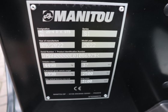 Manitou MC25-4 Valid Inspection, Diesel, 4x4 Drive, 2.5t C MC25-4 Valid Inspection, Diesel, 4x4 Drive, 2.5t C 2022 2 Rough...