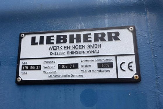 Liebherr LTM1045-3.1 As-Is, Diesel, 6x4x6 Drive, 45t Capaci 683 2005 2 Mobile Cranes image 6