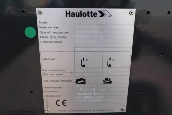 Haulotte HT23RTJ O Valid Inspection, *Guarantee! Diesel, 4x Haulotte HT23RTJ O Valid Inspection, *Guarantee! Diesel, 4x 20...