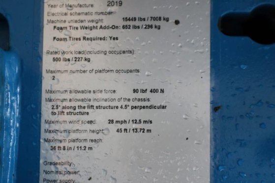 Genie S45 Valid inspection, *Guarantee! Diesel, 4x4 Driv S45 Valid inspection, *Guarantee! Diesel, 4x4 Driv 2019 2 image 6