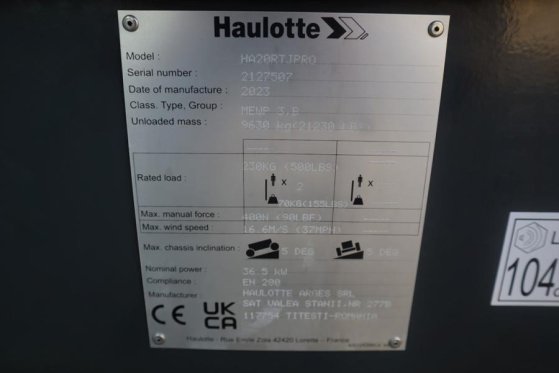 Haulotte HA20RTJ Pro Valid inspection, *Guarantee! 20.6 m W Haulotte HA20RTJ Pro Valid inspection, *Guarantee! 20.6 m W 20...