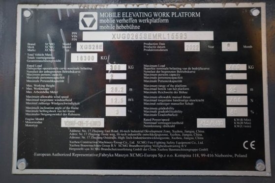 XCMG XGS28E Valid inspection, *Guarantee! Diesel, 4x4 D XGS28E Valid inspection, *Guarantee! Diesel, 4x4 D 2022 2 image 6