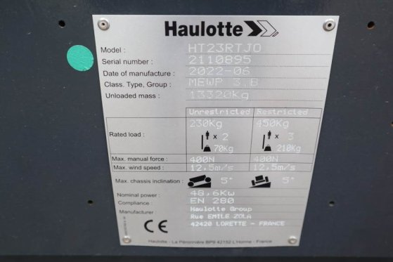 Haulotte HT23RTJ O Valid Inspection, *Guarantee! Diesel, 4x Haulotte HT23RTJ O Valid Inspection, *Guarantee! Diesel, 4x 20...