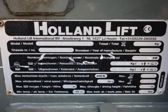 Holland Lift Ecostar HL-7810 Electric, 10m Working Height, 450k Holland lift Ecostar HL-7810 Electric, 10m Working Height,...