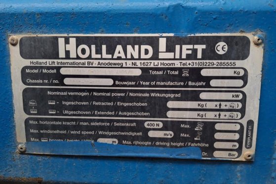 Holland Lift Megastar G320DL30 4WDS/N Diesel, 4x4x4 Drive, 34m Holland lift Megastar G320DL30 4WDS/N Diesel, 4x4x4 Drive, ...