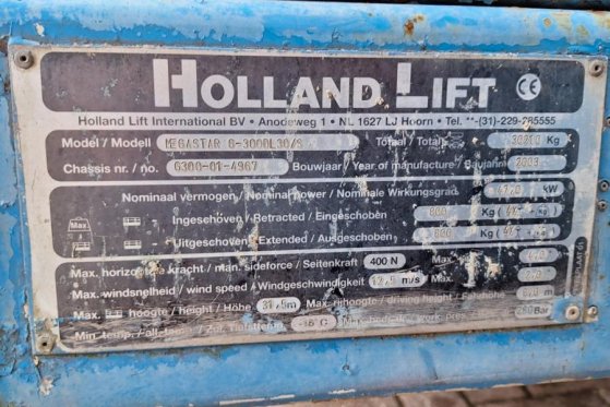 Holland Lift Megastar G-300DL30/S Diesel, 4x4x4 Drive, 33.5m Wo Holland lift Megastar G-300DL30/S Diesel, 4x4x4 Drive, 33....