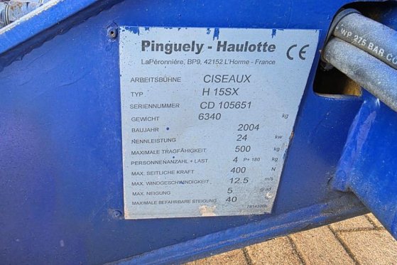 Haulotte H15SX Diesel, 4x4 Drive, 15 Working Height, 500kg Haulotte H15SX Diesel, 4x4 Drive, 15 Working Height, 500kg 2004...