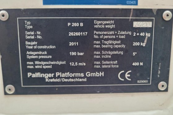 Palfinger P260B As - Is, Dutch Registration, Driving Licence P260B As - Is, Dutch Registration, Driving Licence 2011 2 ima...