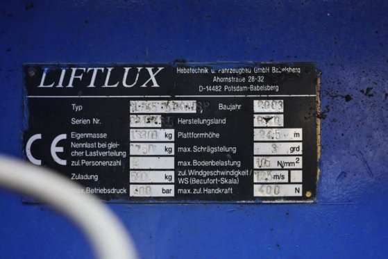 Liftlux SL245-25D 4WD Diesel, 4x4 Drive, 26.5m Working Hei Liftlux SL245-25D 4WD Diesel, 4x4 Drive, 26.5m Working Hei 2003...