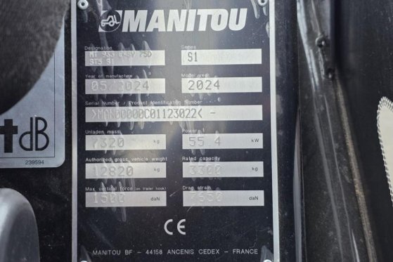 Manitou MT933 EASY 75D ST5 S1 Valid inspection, *Guarantee MT933 EASY 75D ST5 S1 Valid inspection, *Guarantee 2024 2 image 6