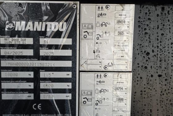 Manitou MRT2660 360 160Y ST5 S1 Valid inspection, *Guarant MRT2660 360 160Y ST5 S1 Valid inspection, *Guarant 2025 2 image 6
