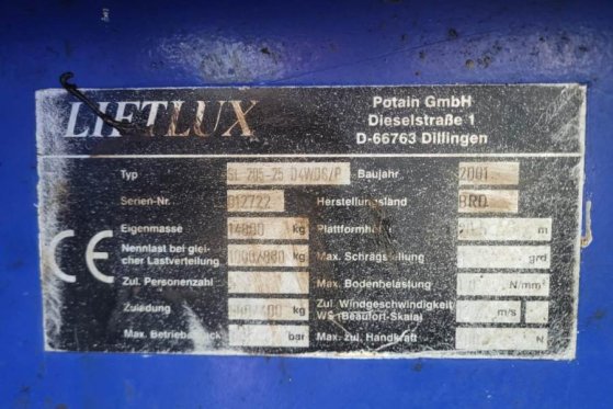 Liftlux SL205-25 D4WDS/P As-Is, Diesel, 4x4 Drive, Hydraul Liftlux SL205-25 D4WDS/P As-Is, Diesel, 4x4 Drive, Hydraul 2001...