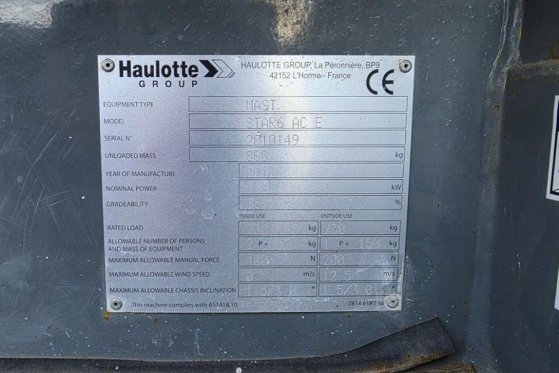 Haulotte STAR 6 Electric, Non Marking Tyres, 5.8m Working H Haulotte STAR 6 Electric, Non Marking Tyres, 5.8m Working H 20...