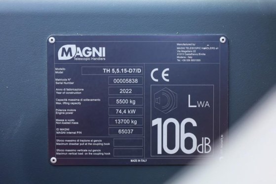 Magni TH5,5.15-D7/D Diesel, 4x4x4 Drive, 5.5t Capacity, MAGNI TH5,5.15-D7/D Diesel, 4x4x4 Drive, 5.5t Capacity, 2022 2 ima...