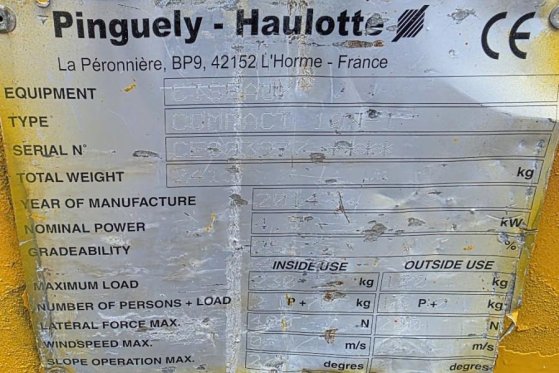 Haulotte Compact 10N Electric, 10m Working Height, 230kg Ca Haulotte Compact 10N Electric, 10m Working Height, 230kg Ca 20...