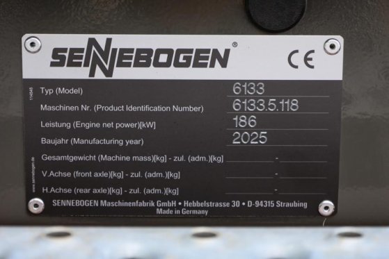 Sennebogen 6133E Valid inspection, *Guarantee! Available For Sennebogen 6133E Valid inspection, *Guarantee! Available For ...