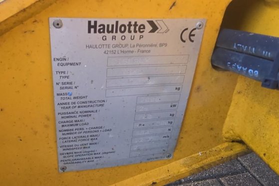 Haulotte H12SXL As-Is, Diesel, 4x4 Drive, 12m Working Heigh Haulotte H12SXL As-Is, Diesel, 4x4 Drive, 12m Working Heigh 20...
