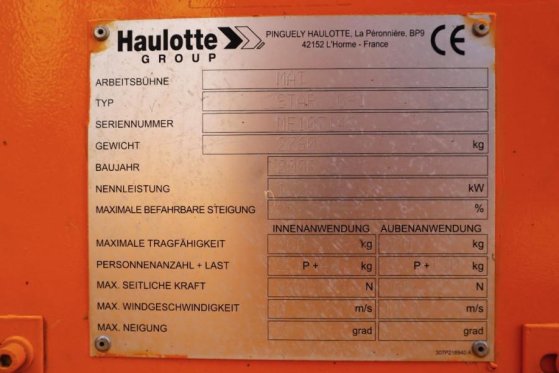 Haulotte Star 10AC As- Is, Electric, 10m Working Height, 3m Haulotte Star 10AC As- Is, Electric, 10m Working Height, 3m 20...