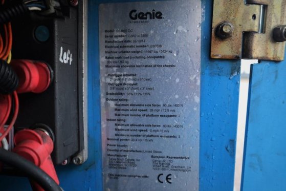 Genie GS4069DC Electric, 14m Working Height, 363kg Capac GS4069DC Electric, 14m Working Height, 363kg Capac 2014 2 Scissor...