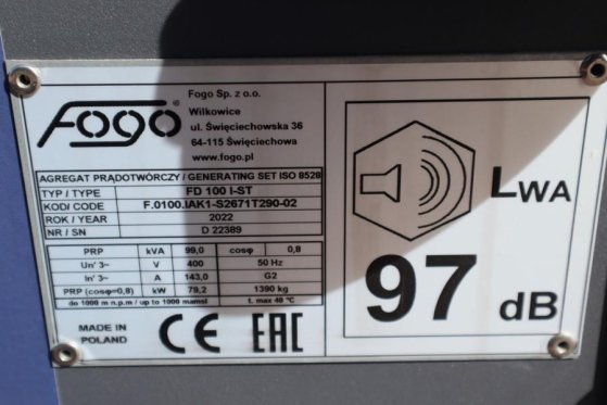 Fogo FD100 I-ST Valid inspection, *Guarantee! Diesel, 1 Fogo FD100 I-ST Valid inspection, *Guarantee! Diesel, 1 2022 2 Gen...
