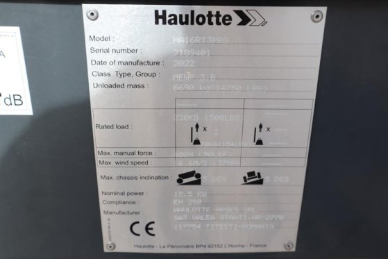 Haulotte HA16RTJ Pro NEW, Valid inspection, *Guarantee! Die Haulotte HA16RTJ Pro NEW, Valid inspection, *Guarantee! Die 20...