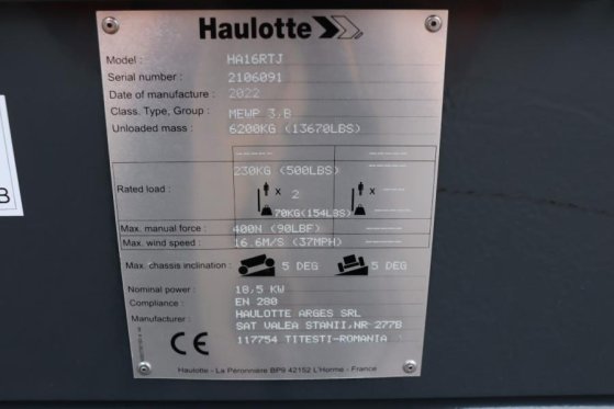 Haulotte HA16RTJ Valid Inspection, *Guarantee! Diesel, 4x4 Haulotte HA16RTJ Valid Inspection, *Guarantee! Diesel, 4x4 2022...