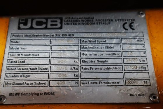 JCB S1930E Valid inspection, *Guarantee! 8m Working He S1930E Valid inspection, *Guarantee! 8m Working He 2018 2 Scissor L...