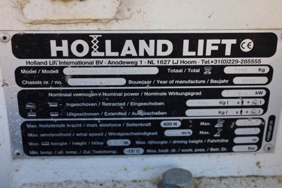 Holland Lift Ecostar HL-9710 Electric, 12m Working Height, 325k Holland lift Ecostar HL-9710 Electric, 12m Working Height,...