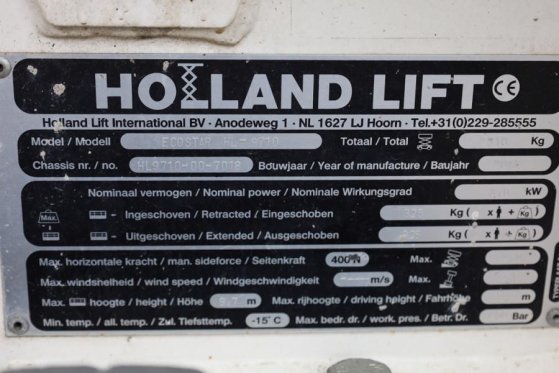 Holland Lift Ecostar HL-9710 Electric, 12m Working Height, 325k Holland lift Ecostar HL-9710 Electric, 12m Working Height,...