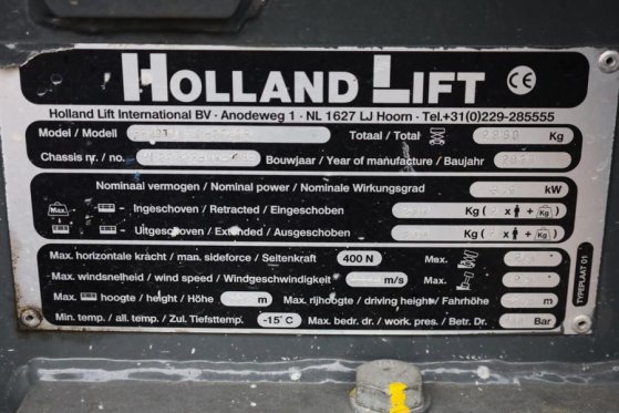 Holland Lift Ecostar HL-11812 Electric, 14m Working Height, 300 Holland lift Ecostar HL-11812 Electric, 14m Working Height...