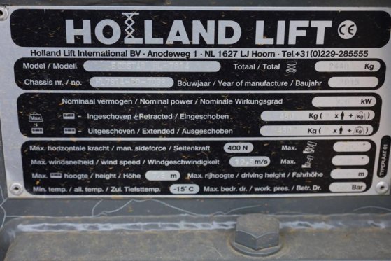 Holland Lift Ecostar HL-7814 Electric, 10m Working Height, 450k Holland lift Ecostar HL-7814 Electric, 10m Working Height,...